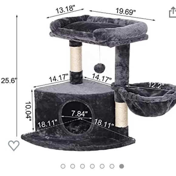 SOLD Silver Cat Tree Condo - Picture 7 of 10
